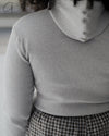 BASERANGE 24 Autumn/Winter Hanifa Hoodie Portugal BAS-TOHH-RC-WI24-HH Mixed Grey